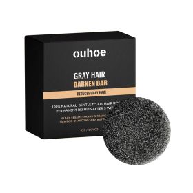 OUHOE Black Hair Soap, Repair Black Hair Massage Moisturizing Hair Cleansing Soap OUHOE Black Hair Soap, Repair Black Hair Massage Moisturizing Hair Cleansing Soap